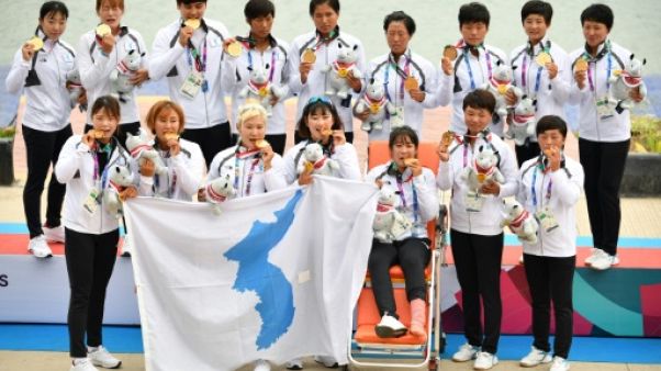 Jeux asiatiques: première médaille d'or pour la Corée unifiée Jeux asiatiques: première médaille d'or pour la Corée unifiée