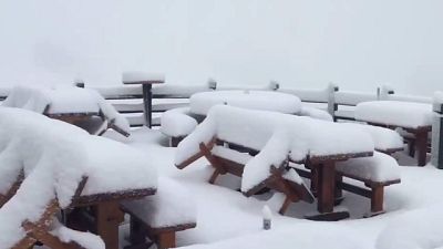 Maltempo: neve sulle Dolomiti