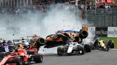 GP de Belgique: abandon d'Alonso, Hülkenberg et Leclerc après un gros crash au départ GP de Belgique: abandon d'Alonso, Hülkenberg et Leclerc après un gros crash au départ