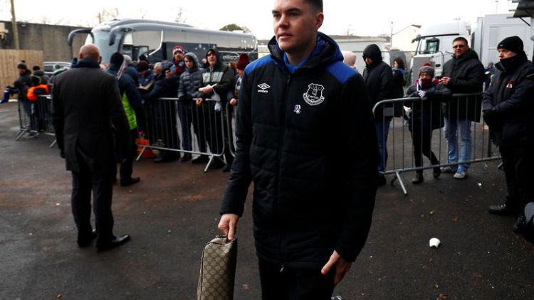 Everton's Keane out for up to four weeks with skull fracture