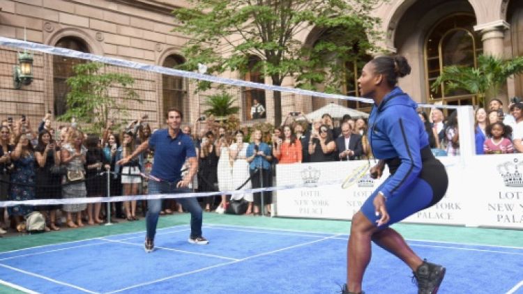 Rafael Nadal et Serena Williams à New York le 23 août 2018 
