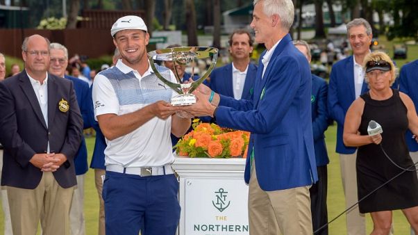 DeChambeau claims four-stroke victory in FedEx Cup opener DeChambeau claims four-stroke victory in FedEx Cup opener