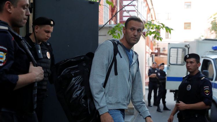 Russian court jails Kremlin critic Navalny over protest
