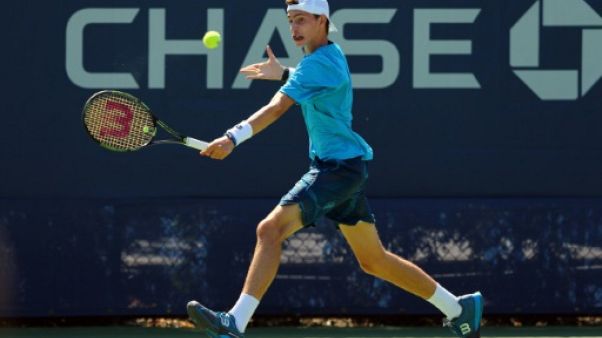 Le Français Ugo Humbert au premier tour de l'US Open le 6 septembre 2015 Le Français Ugo Humbert au premier tour de l'US Open le 6 septembre 2015