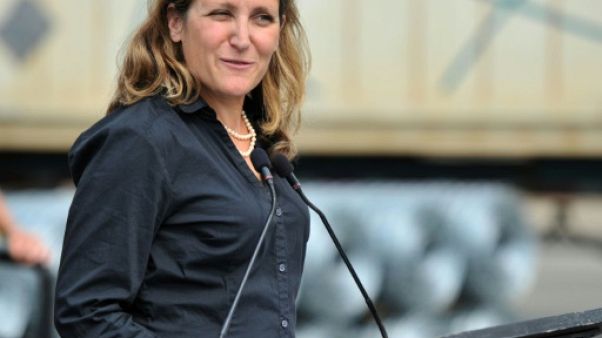 Chrystia Freeland le 24 août 2018 à Richmond (Colombie-Britannique) Chrystia Freeland le 24 août 2018 à Richmond (Colombie-Britannique)