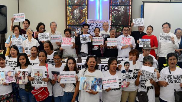 Philippines' Duterte hit by new ICC complaint over deadly drug war Philippines' Duterte hit by new ICC complaint over deadly drug war
