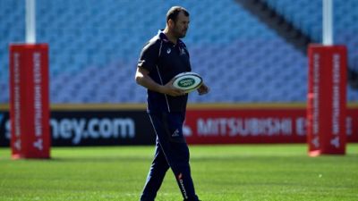Le sélectionneur des Wallabies Michael Cheika, le 17 août 2018