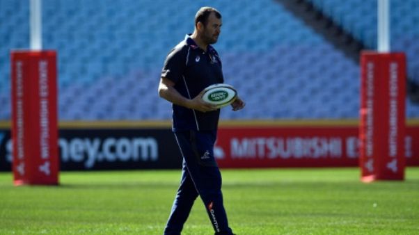Le sélectionneur des Wallabies Michael Cheika, le 17 août 2018 Le sélectionneur des Wallabies Michael Cheika, le 17 août 2018