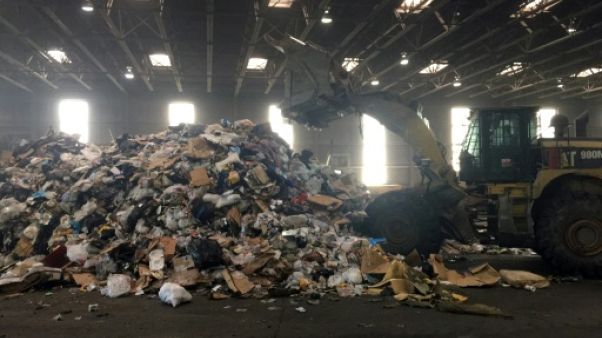 Une station de séparation des déchets à Washington, le 10 juillet 2018 Une station de séparation des déchets à Washington, le 10 juillet 2018