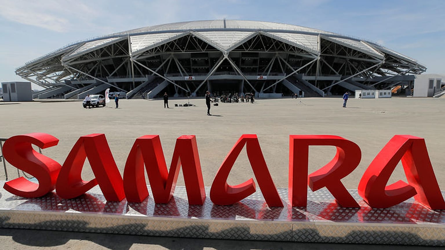 Stadium built for Russia's World Cup left in dark over unpaid bills