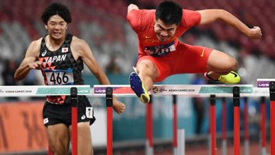 Jeux asiatiques: Xie remporte l'or au 110 m haies, 9e victoire de rang pour la Chine
