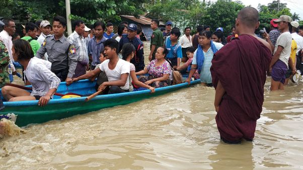 More than 50,000 evacuated in Myanmar as homes, shops flooded after dam fails More than 50,000 evacuated in Myanmar as homes, shops flooded after dam fails