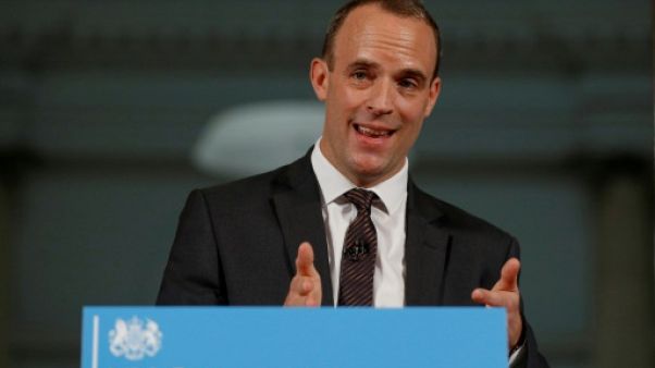 Le secrétaire d'Etat au Brexit Dominic Raab, le 23 août 2018 Le secrétaire d'Etat au Brexit Dominic Raab, le 23 août 2018