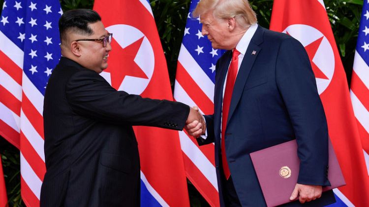 Trump hails Kim, sees no need to resume U.S.-South Korea war games