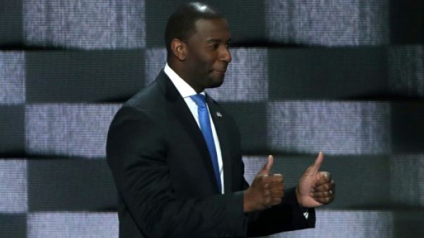 Andrew Gillum à la Convention démocrate de Philadelphie le 27 juillet 2016 Andrew Gillum à la Convention démocrate de Philadelphie le 27 juillet 2016