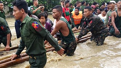 انهيار جزئي لسد في ميانمار يغرق 85 قرية