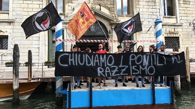 Protesta Centri sociali contro Salvini