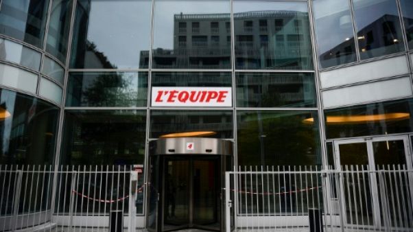 Siège du journal L'Equipe à Boulogne-Billancourt, le 27 novembre 2017 Siège du journal L'Equipe à Boulogne-Billancourt, le 27 novembre 2017