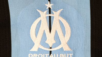 Logo de Marseille sur un maillot, le 6 août 2015
