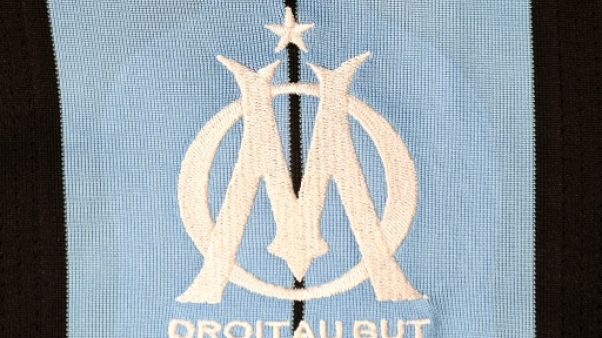 Logo de Marseille sur un maillot, le 6 août 2015 Logo de Marseille sur un maillot, le 6 août 2015