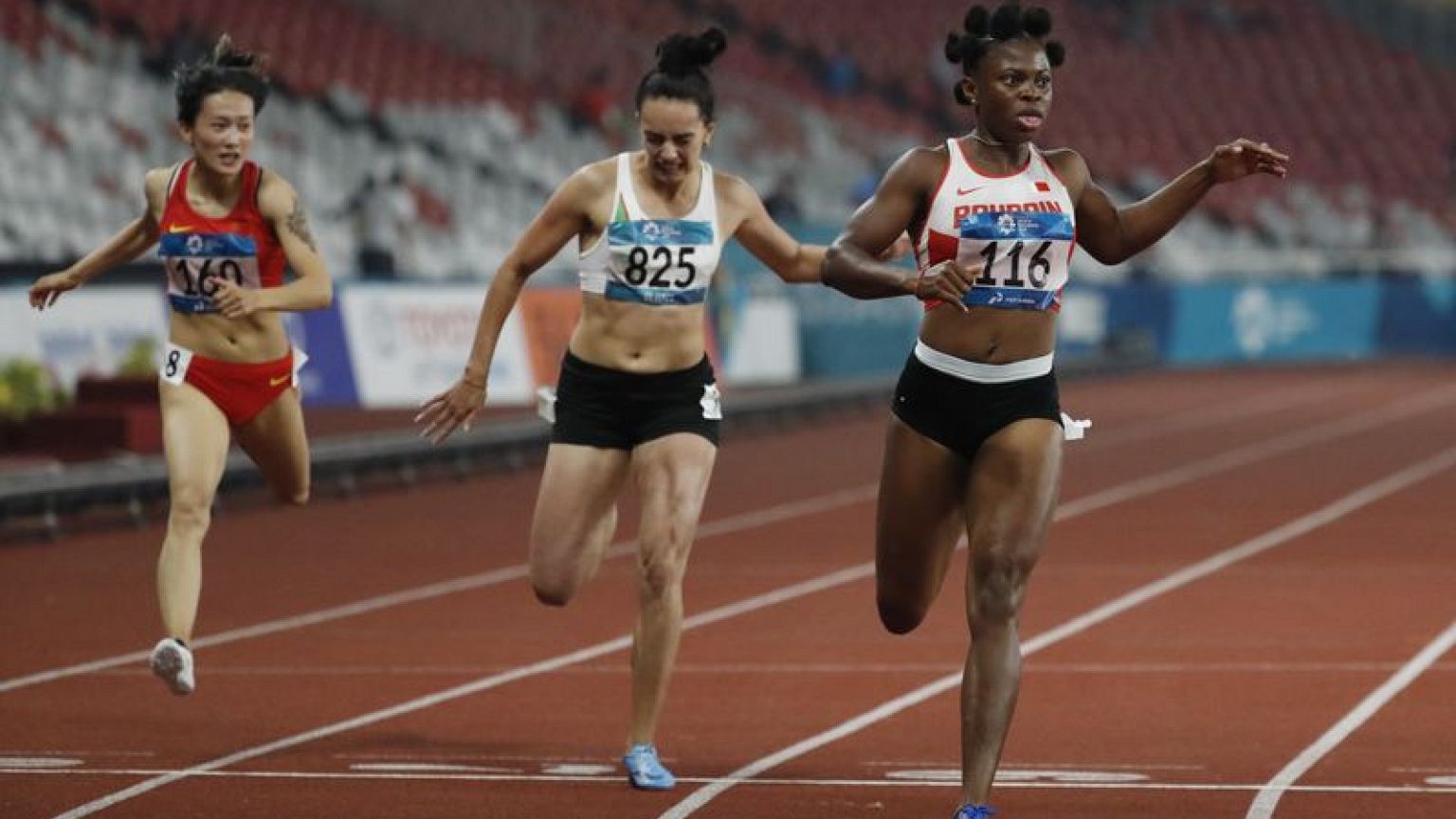 Bahrain's Odiong adds relay gold to sprint double in Jakarta