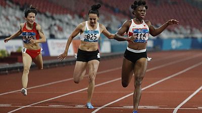 Bahrain's Odiong adds relay gold to sprint double in Jakarta