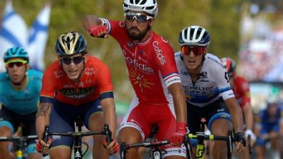 Tour d'Espagne: Bouhanni gagne un sprint libérateur