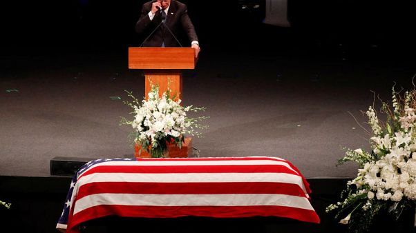 Former Vice President Biden salutes McCain as 'a brother' Former Vice President Biden salutes McCain as 'a brother'