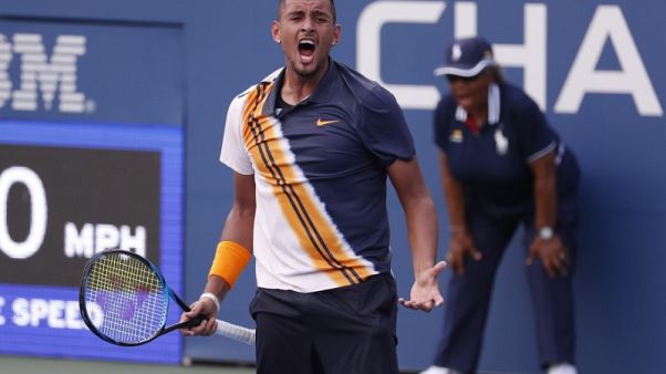 Kyrgios hears umpire's advice and secures win Kyrgios hears umpire's advice and secures win