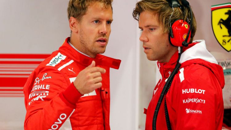Vettel sets the pace at Monza after big Ericsson crash