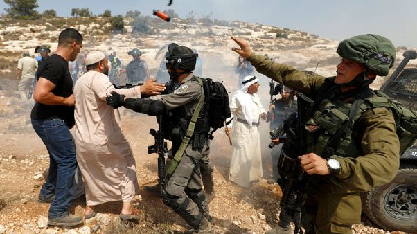 Palestinians clash with Israeli police in West Bank protest Palestinians clash with Israeli police in West Bank protest