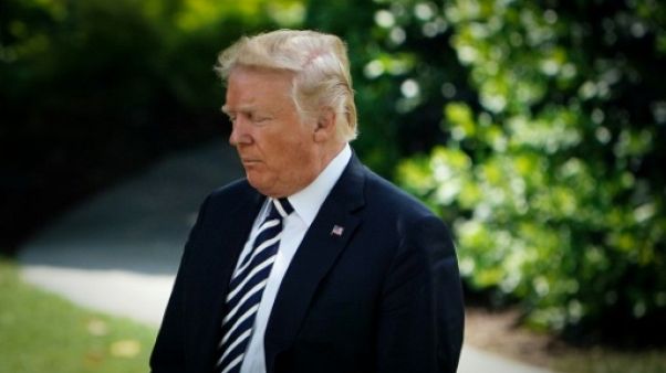 Le président américain Donald Trump à la Maison Blanche, le 31 août 2018 Le président américain Donald Trump à la Maison Blanche, le 31 août 2018
