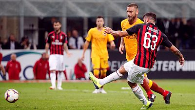 Last-gasp Cutrone goal gives Milan 2-1 win over Roma