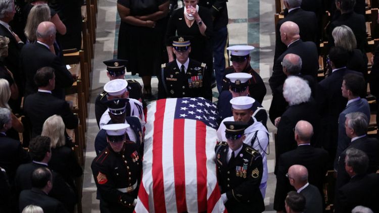 Obama, Meghan McCain rebuke absent Trump in tribute to fallen senator
