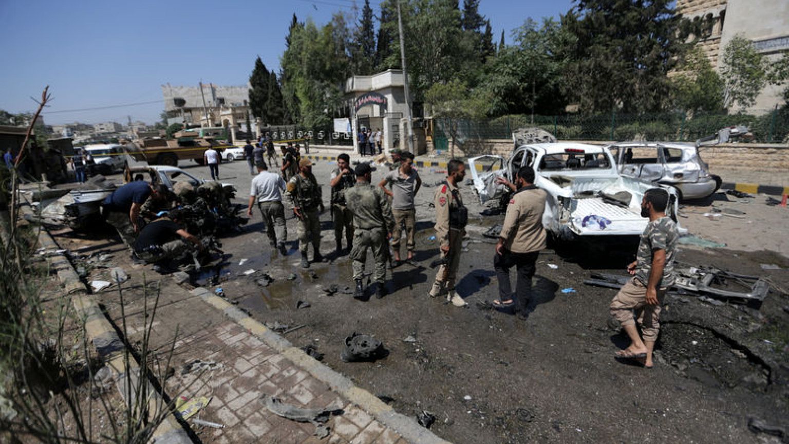 Blast strikes north Syria town