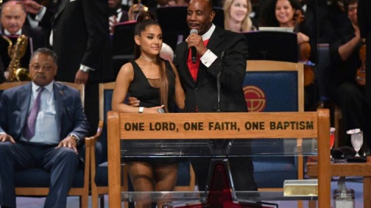 Ariana Grande au Greater Grace Temple de Detroit, Michigan, le 31 août 2018
