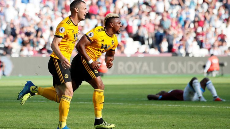 Traore's late strike gives Wolves win over West Ham