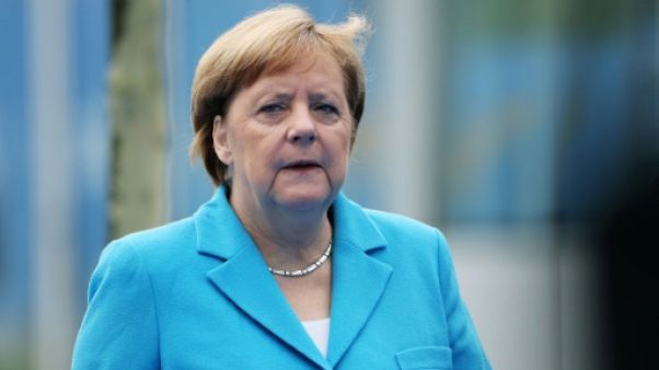 La chancelière allemande Angela Merkel à Bruxelles, le 12 juillet 2018 La chancelière allemande Angela Merkel à Bruxelles, le 12 juillet 2018