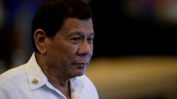 Le président philippin Rodrigo Duterte à Manille, le 13 novembre 2017 Le président philippin Rodrigo Duterte à Manille, le 13 novembre 2017
