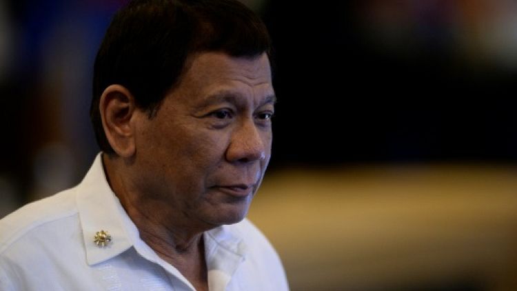 Le président philippin Rodrigo Duterte à Manille, le 13 novembre 2017