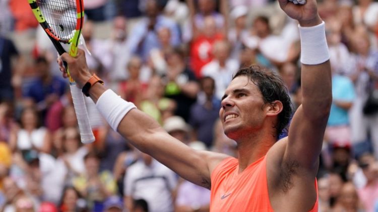 Nadal defeats Basilashvili to reach U.S. Open quarters