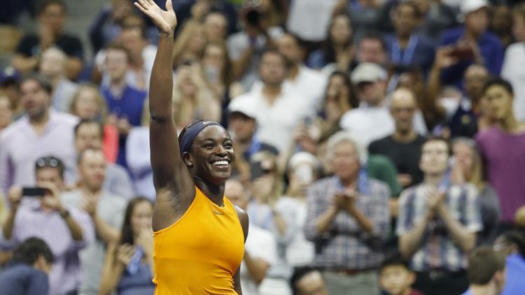 Stephens cruises past Mertens and into U.S. Open quarters