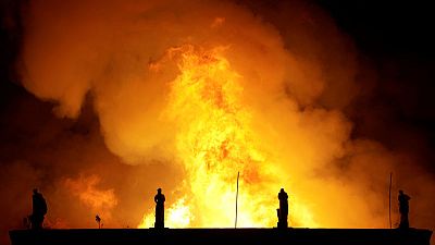 انتشار حريق هائل في المتحف الوطني بريو دي جانيرو