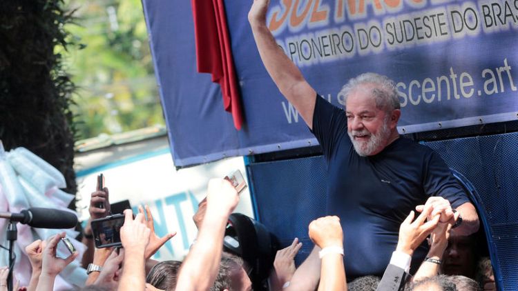 Brazil court bans campaign ads showing ex-president Lula as candidate