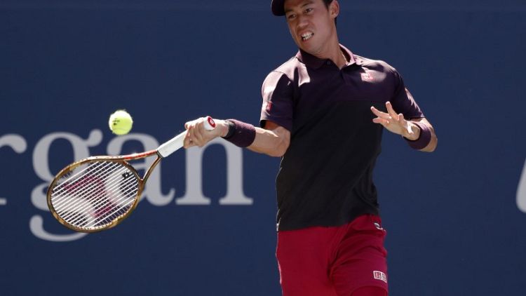Nishikori advances to U.S. Open quarter-final