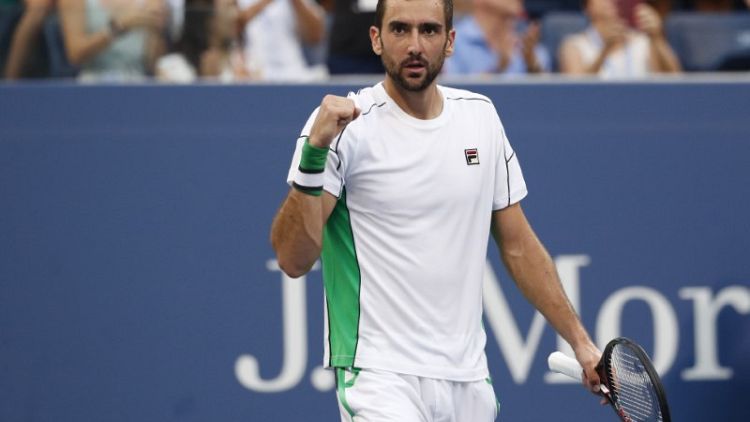 Cilic topples Goffin to reach U.S. Open quarter-finals