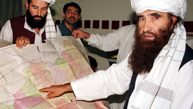 Taliban says founder of militant Afghan Haqqani network dies