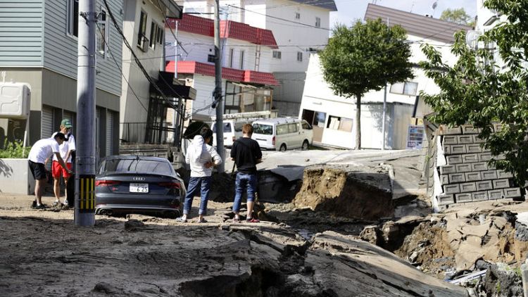 One killed, 32 missing after quake paralyses Japan's Hokkaido island