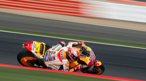 Le pilote Honda Marc Marquez sur le circuit de Silverstone, le 25 août 2018 Le pilote Honda Marc Marquez sur le circuit de Silverstone, le 25 août 2018
