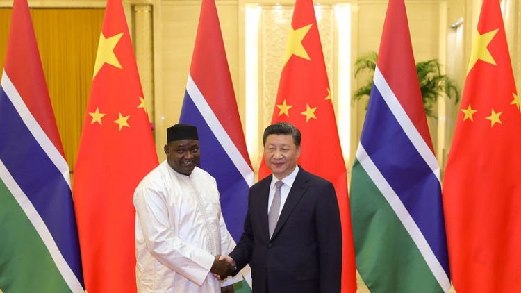 Gambia president tells China previous Taiwan ties a 'huge mistake'